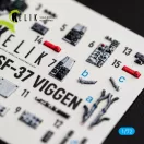 Kelik SF-37 Viggen - interior 3D decals for Special Hobby 3D matrica