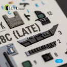 Kelik F/A-18C (LATE) - interior 3D decals for Academy 12411 3D matrica