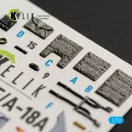 Kelik F/A-18A - interior 3D decals for Academy 12411 3D matrica