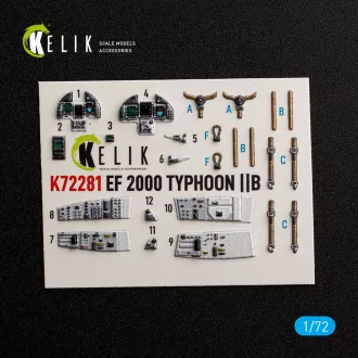   Kelik Eurofighter Typhoon EF-2000 - interior 3D decals for Italeria 3D matrica