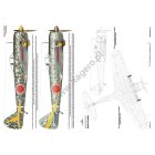 Kagero Nakajima Ki-43 Hayabusa. Ki-43-I/Ki-43-II/Ki-43-III models