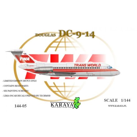 KARAYA Douglas DC-9-14 Trans World Airlines makett