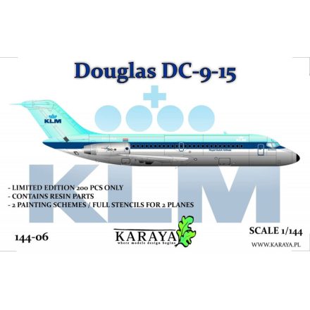 KARAYA DC-9-15 - PH-DNA City of Amsterdam, PH-DNB City of Brussell makett