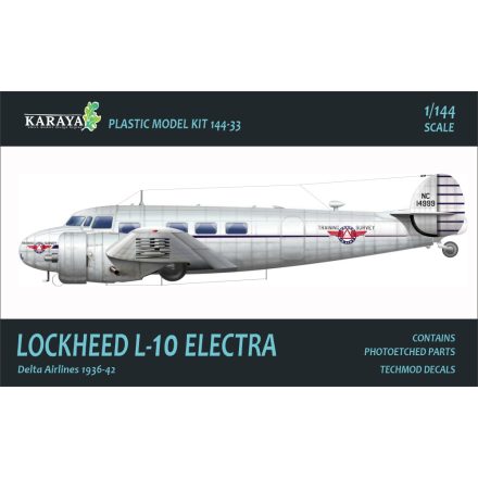 KARAYA Lockheed L-10 Electra Delta Airlines 1936-42 makett