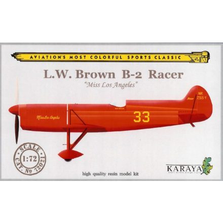 KARAYA L.W. Brown B-2 Racer Miss Los Angeles makett