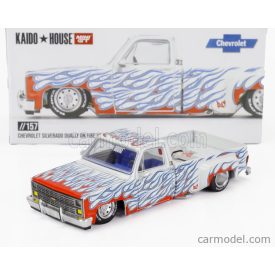 Mini GT CHEVROLET SILVERADO PICK-UP DUALLY ON FIRE V2 1980