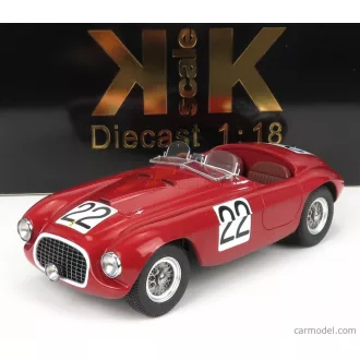   KK-SCALE FERRARI 166MM BARCHETTA 2.0L V12 SPIDER TEAM PETER MITCHELL-THOMSON N 22 WINNER 24h LE MANS 1949 L.CHINETTI - L.SELSDSON