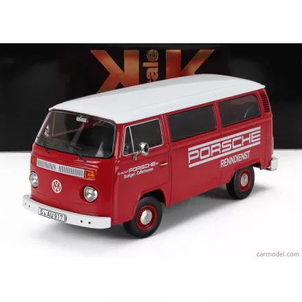 KK-SCALE VOLKSWAGEN T2b MINIBUS PORSCHE RENNDIENST STUTTGART ZUFFENHAUSEN 1972