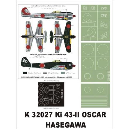 Montex Ki-43 II Oscar (HASEGAWA) maszkoló