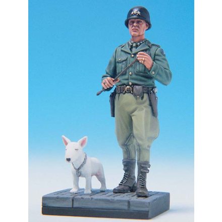 Legend US GENERAL PATTON & WILLIE W/BASE makett