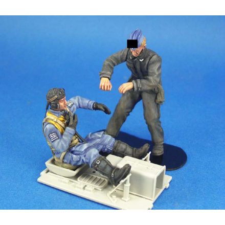 Legend WWII Luftwaffe BF-109 Pilot & Mechanic set makett
