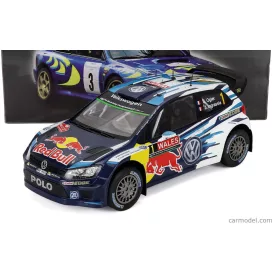   EDICOLA VOLKSWAGEN POLO WRC TEAM VOLKSWAGEN MOTORSPORT RED BULL N 1 WINNER RALLY WALES GB 2015 SEBASTIEN OGIER - JULIEN INGRASSIA