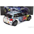 EDICOLA VOLKSWAGEN POLO WRC TEAM VOLKSWAGEN MOTORSPORT RED BULL N 1 WINNER RALLY WALES GB 2015 SEBASTIEN OGIER - JULIEN INGRASSIA