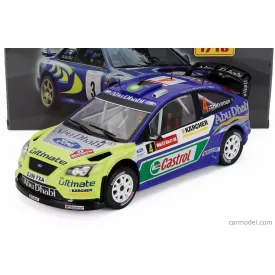   EDICOLA FORD FOCUS WRC N 4 RALLY WALES GB 2007 M.HIRVONEN - J.LEHTINEN
