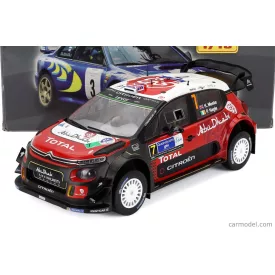   EDICOLA CITROEN C3 WRC ABU DHABI N 7 WINNER RALLY MEXICO 2017 K.MEEKE - P.NAGLE