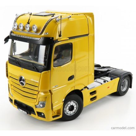 NZG MERCEDES ACTROS 2 1863 GIGASPACE 4x2 TRACTOR TRUCK 2018 - YELLOW