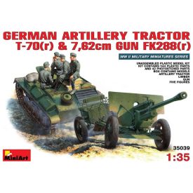 MiniArt German T-70 and 76,2mm FK 288 mit Crew makett