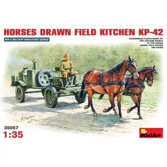   MiniArt - Horses drawn field kitchen KP-42 1:35 dioráma kiegészítő