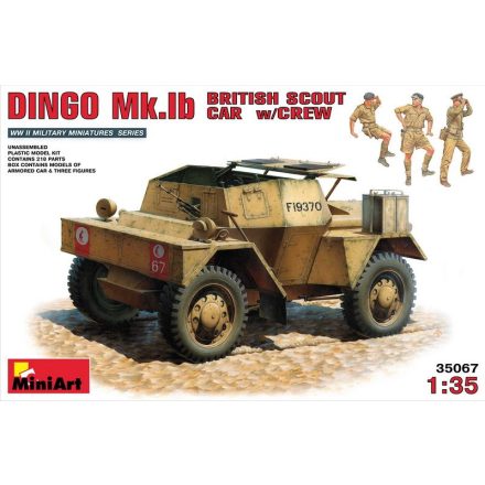 MiniArt Dingo Mk.Ib British Scout Car with Crew makett