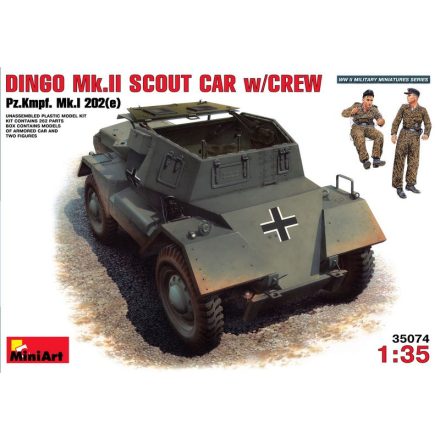 MiniArt Dingo MkII Scout Car With Crew makett