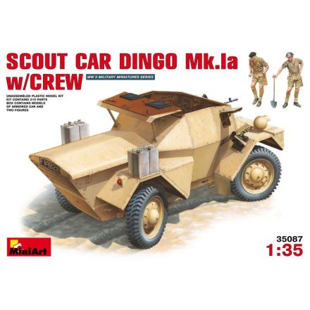 MiniArt British Scout Car DINGO Mk.Ia with crew makett