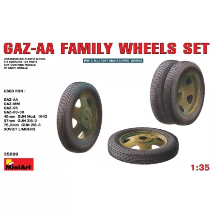 MiniArt GAZ-AA Family Wheels set