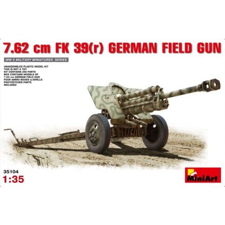 MiniArt 7,62cm F.K.39 German Field Gun makett