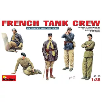 MiniArt - French Tank Crew 1:35 harci jármű makett