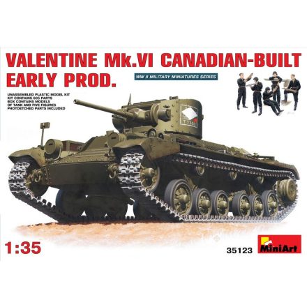MiniArt Valentine Mk 6. Canadian - built Early P makett
