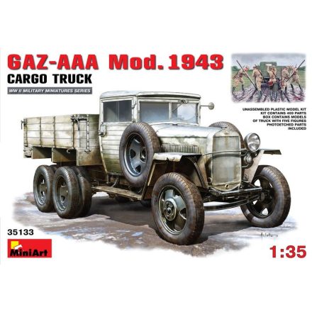 MiniArt GAZ-AAA. Mod. 1943. Cargo Truck makett