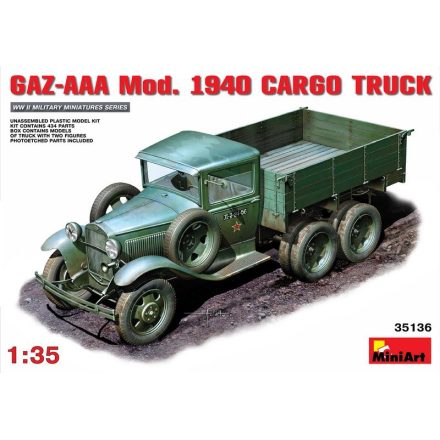 MiniArt GAZ-AAA Mod. 1940 Cargo Truck makett