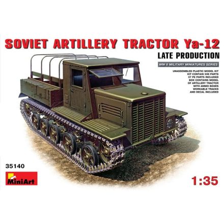 MiniArt Ya-12 Late Prod. Soviet Artil. Tractor makett