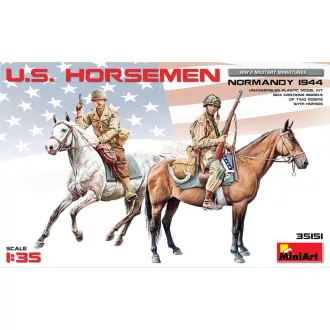 MiniArt - U.S. Horsemen. Normandy 1944 1:35 figura készlet