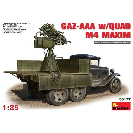 MiniArt GAZ-AAA s/Quad M-4 Maxim makett