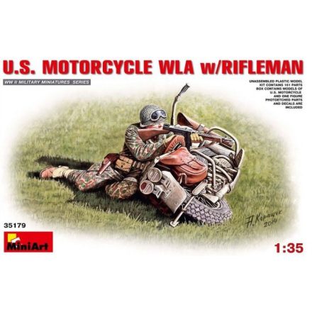 MiniArt U.S.Motorcycle WLA with Rifleman