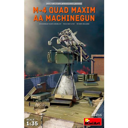 MiniArt M-4 QUAD MAXIM AA MACHINEGUN makett