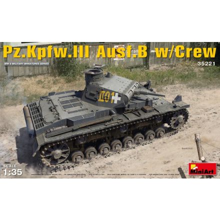 MiniArt Pz.Kpfw.III Ausf.B w/Crew makett