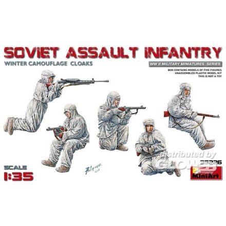MiniArt Soviet Assault Infantry (Winter Camouflag Cloaks)
