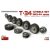 MiniArt T-34 Wheels Set. 1943-44 Series makett