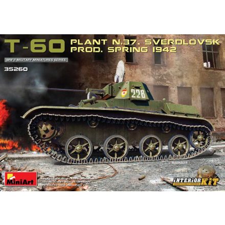 MiniArt T-60 (Plant No.37,Sverdlovsk) Prod.Spring 1942 Interior Kit makett