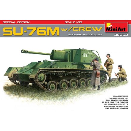 MiniArt SU-76M w/Crew Special Edition makett