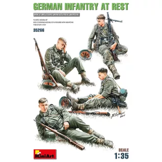 MiniArt - German Infantry at Rest 1:35 figura készlet