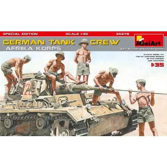   MiniArt - German Tank Crew.”Afrika Korps”. különleges kiadás 1:35 harci jármű makett