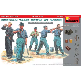   MiniArt - German Tank Crew at Work. különleges kiadás 1:35 harci jármű makett