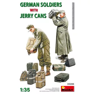 MiniArt - German Soldiers w/Jerry Cans 1:35 figura készlet
