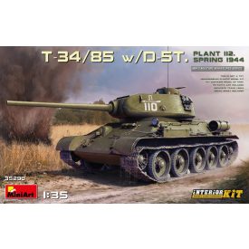   Miniart T-34/85 w/D-5T. PLANT 112. SPRING 1944. INTERIOR KIT makett