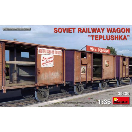 Miniart Soviet Railway Wagon "Teplushka" makett