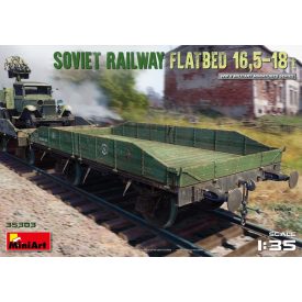 Miniart Soviet Railway Flatbed 16,5-18t makett