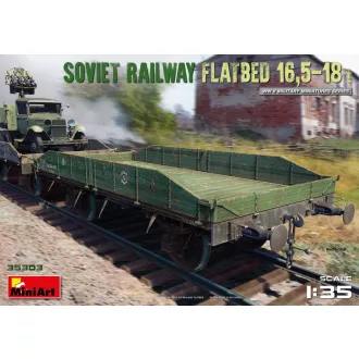 Miniart Soviet Railway Flatbed 16,5-18t makett