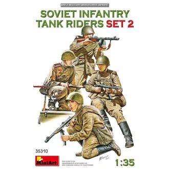   MiniArt - Soviet Infantry Tank Riders Set 2 1:35 harci jármű makett